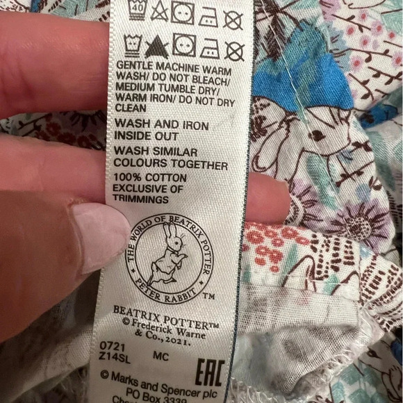 M&S Peter Rabbit Long Sleeve Collared Shirt - Picture 5 of 7